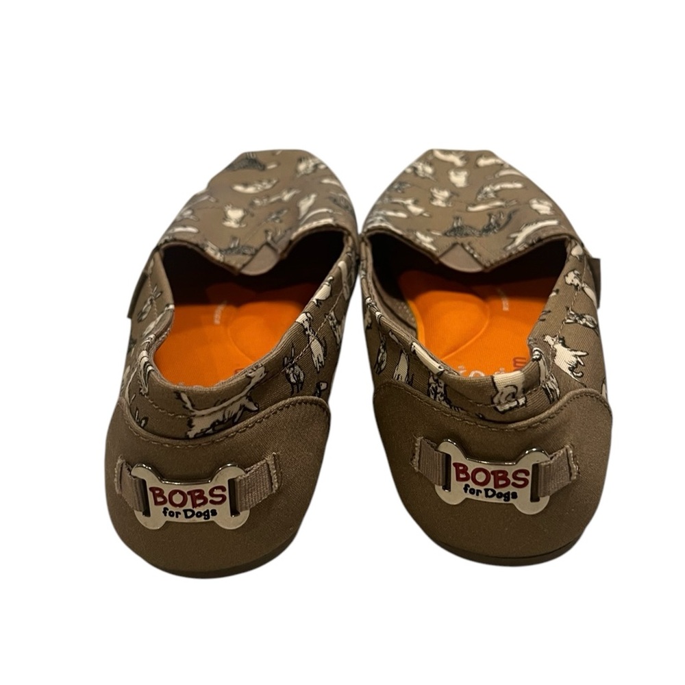 NWOT Bobs From Sketchers Plush Dog Pattern Slide On Shoes Size 8. - Picture 3 of 7